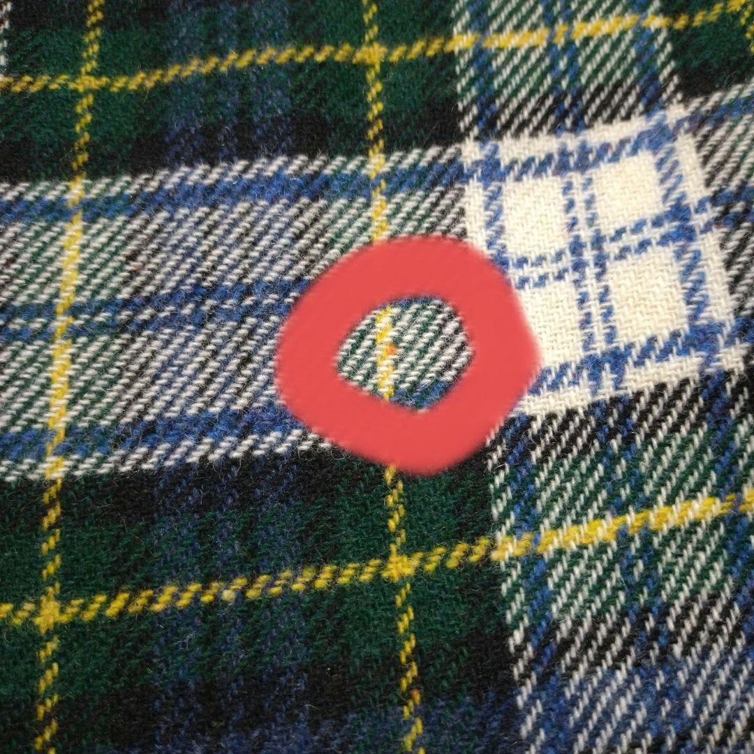 オニールオブダブリン 巻きスカート プリーツキルト グリーン チェック