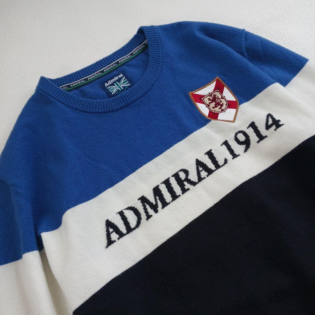 アドミラルゴルフ　ニット　セーター　LL　XL　メンズゴルフウェア　ブルー