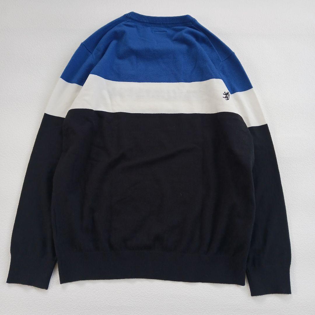 アドミラルゴルフ　ニット　セーター　LL　XL　メンズゴルフウェア　ブルー