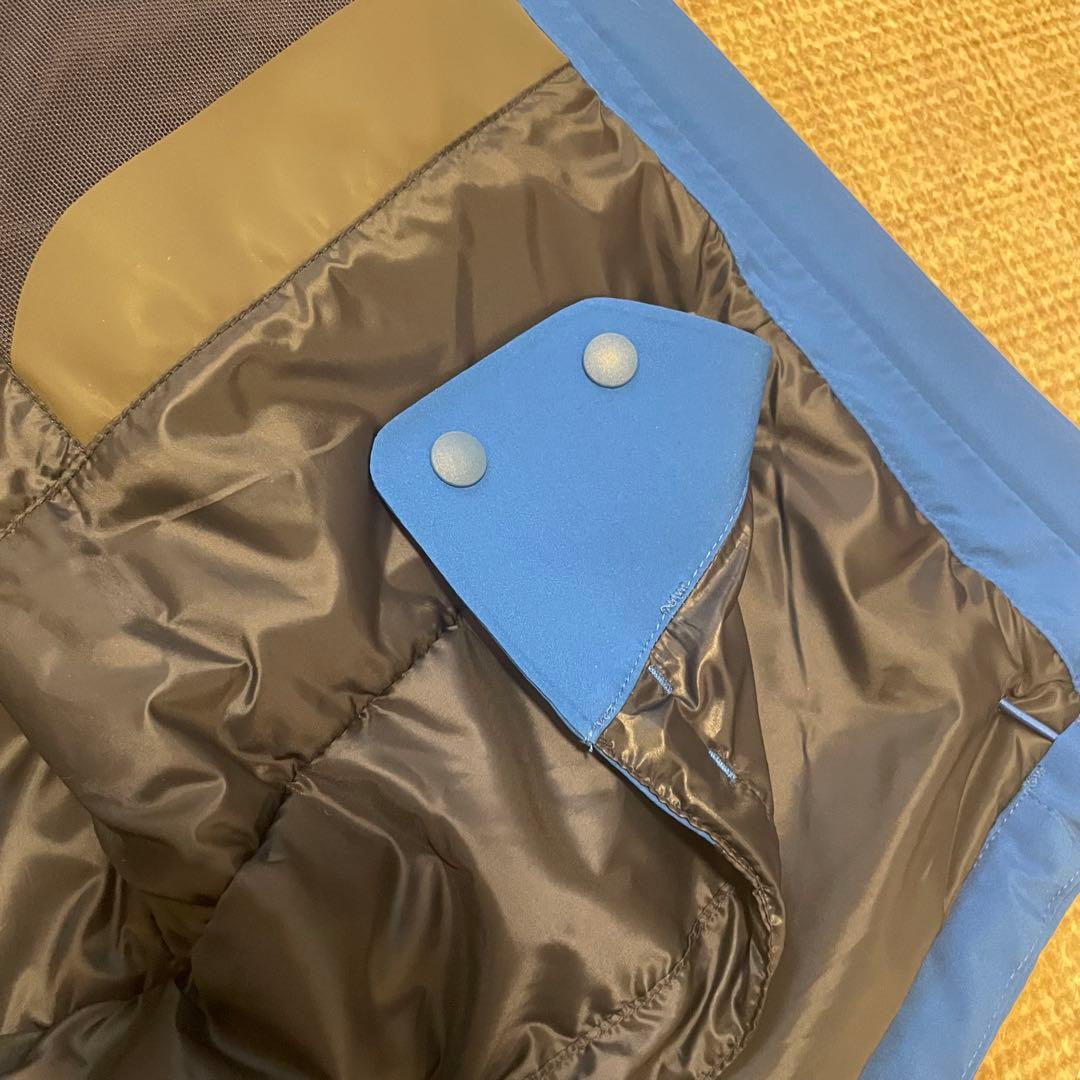 美品 24AW モンベル パウダーステップパーカ ブルー S スノースポーツ
