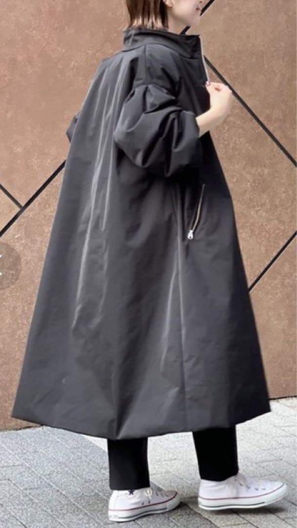 Spick and Span 中綿袖ボリュームコート 黒 ロングコート 36 - メルカリ