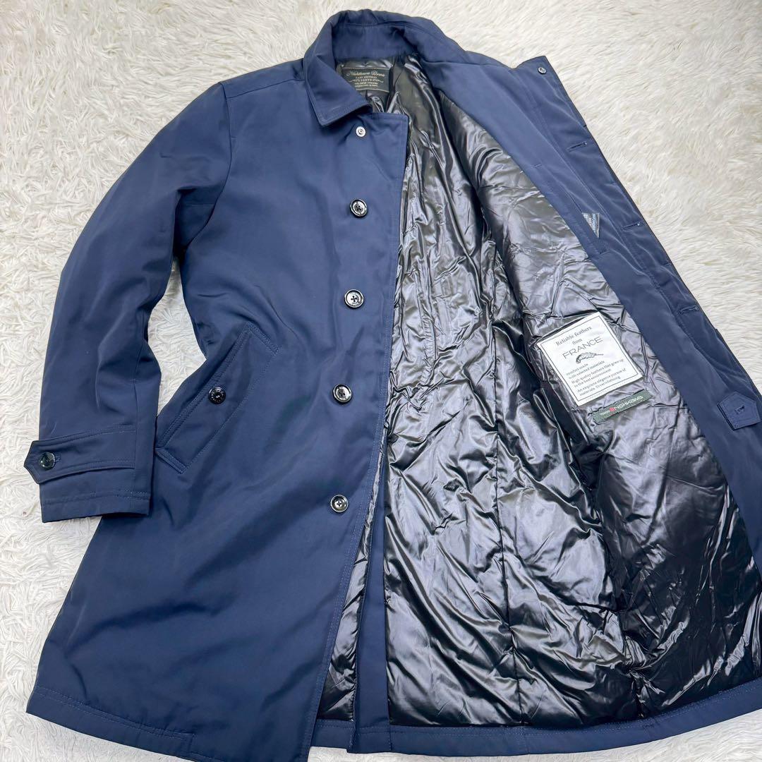 美品✨ ナノユニバース×西川ダウン ステンカラーコート ダウンコート Lサイズ