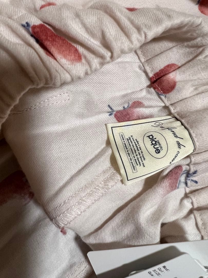 【限定一点！新品】ジェラートピケ★いちご柄ルームウェアセット