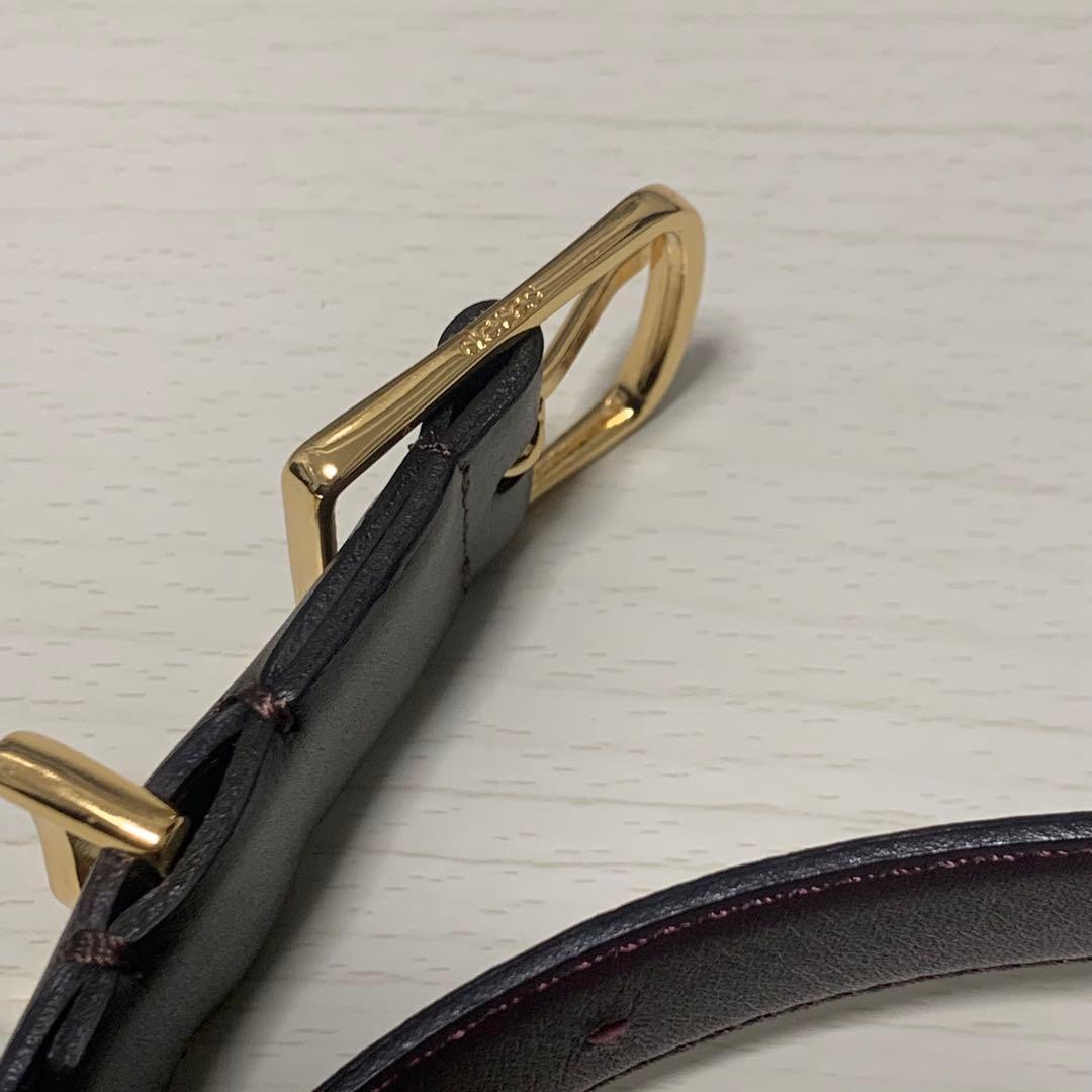 deres ベルト ブラウン ゴールド金具