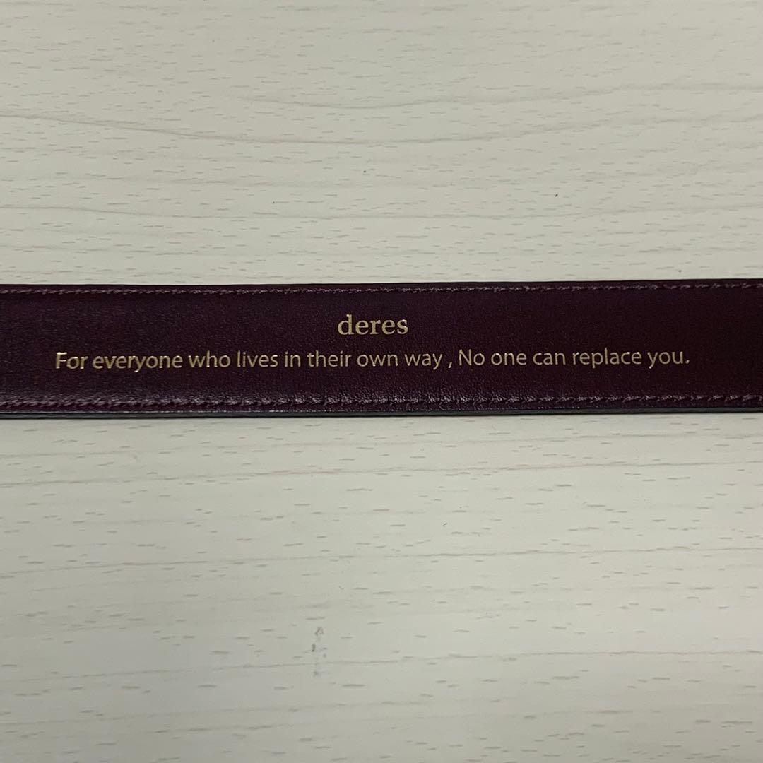 deres ベルト ブラウン ゴールド金具