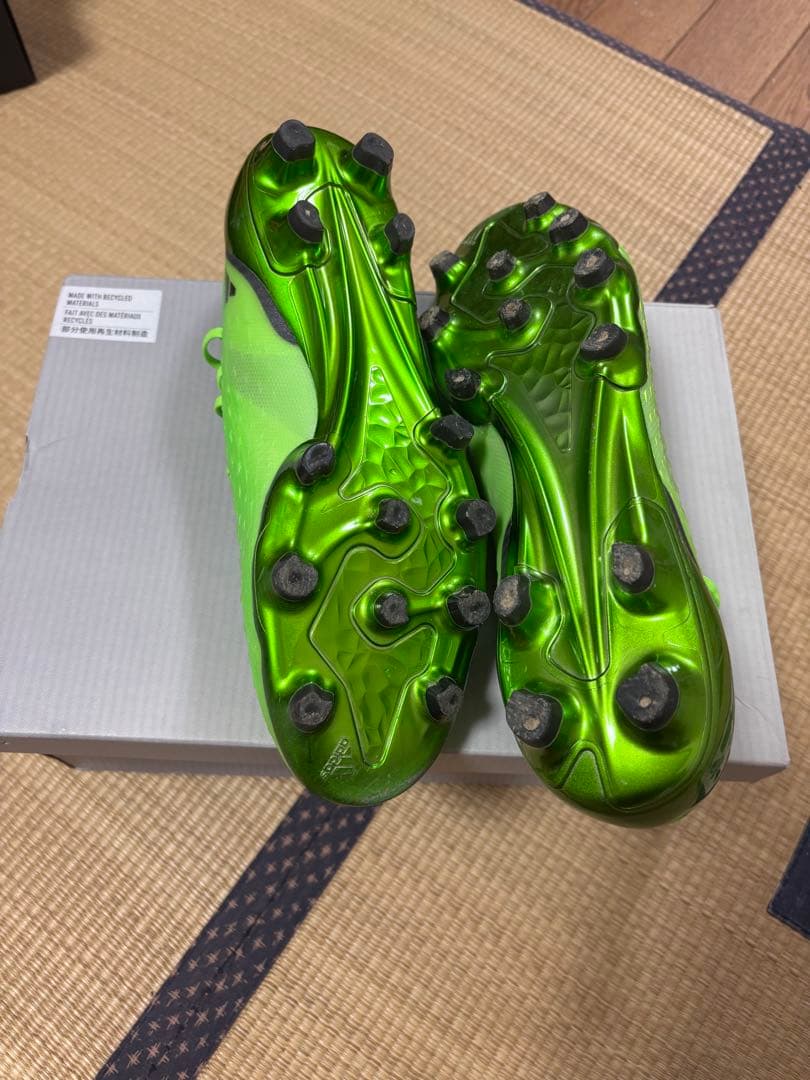 adidas Xスピードポータル.1 HG/AG 25.5cm ネオンイエロー