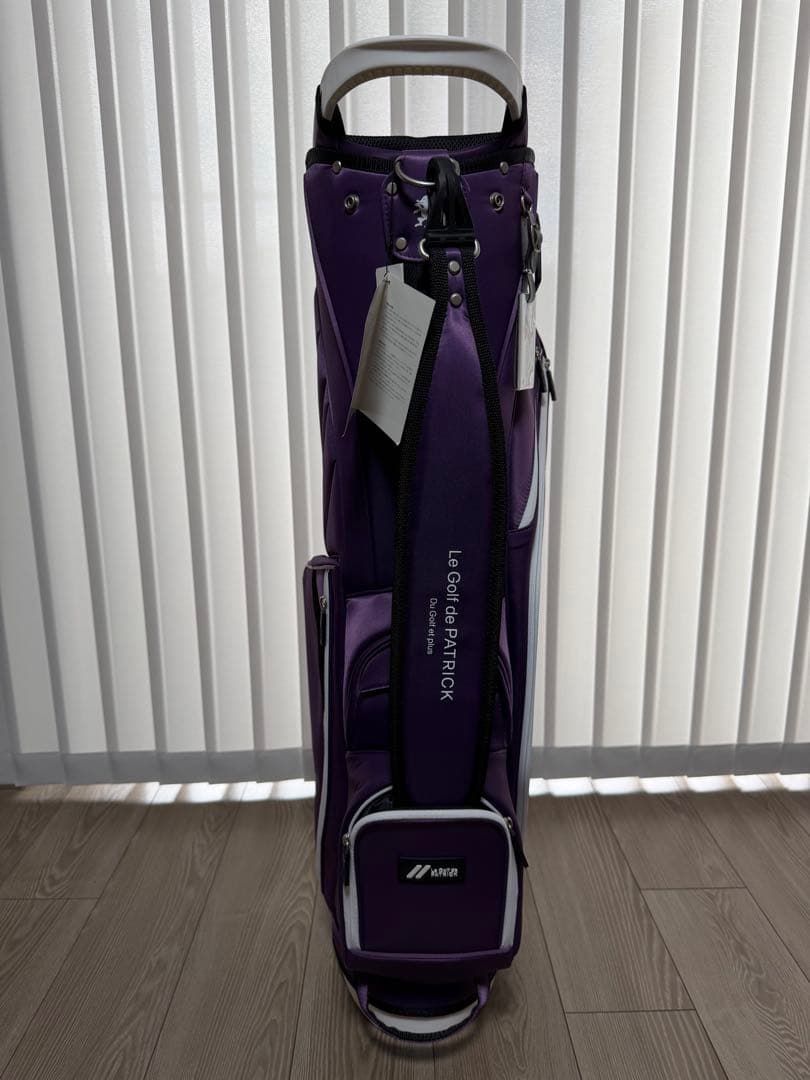 新品未使用　パトリック　キャディバッグ　PATRICK GOLF パープル