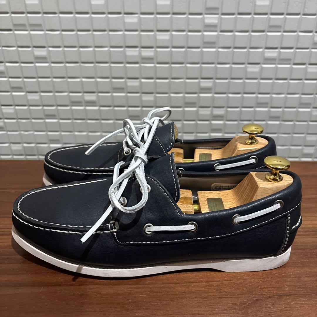 靴 REGALSTANDARDS classic boat shoes NAVY
