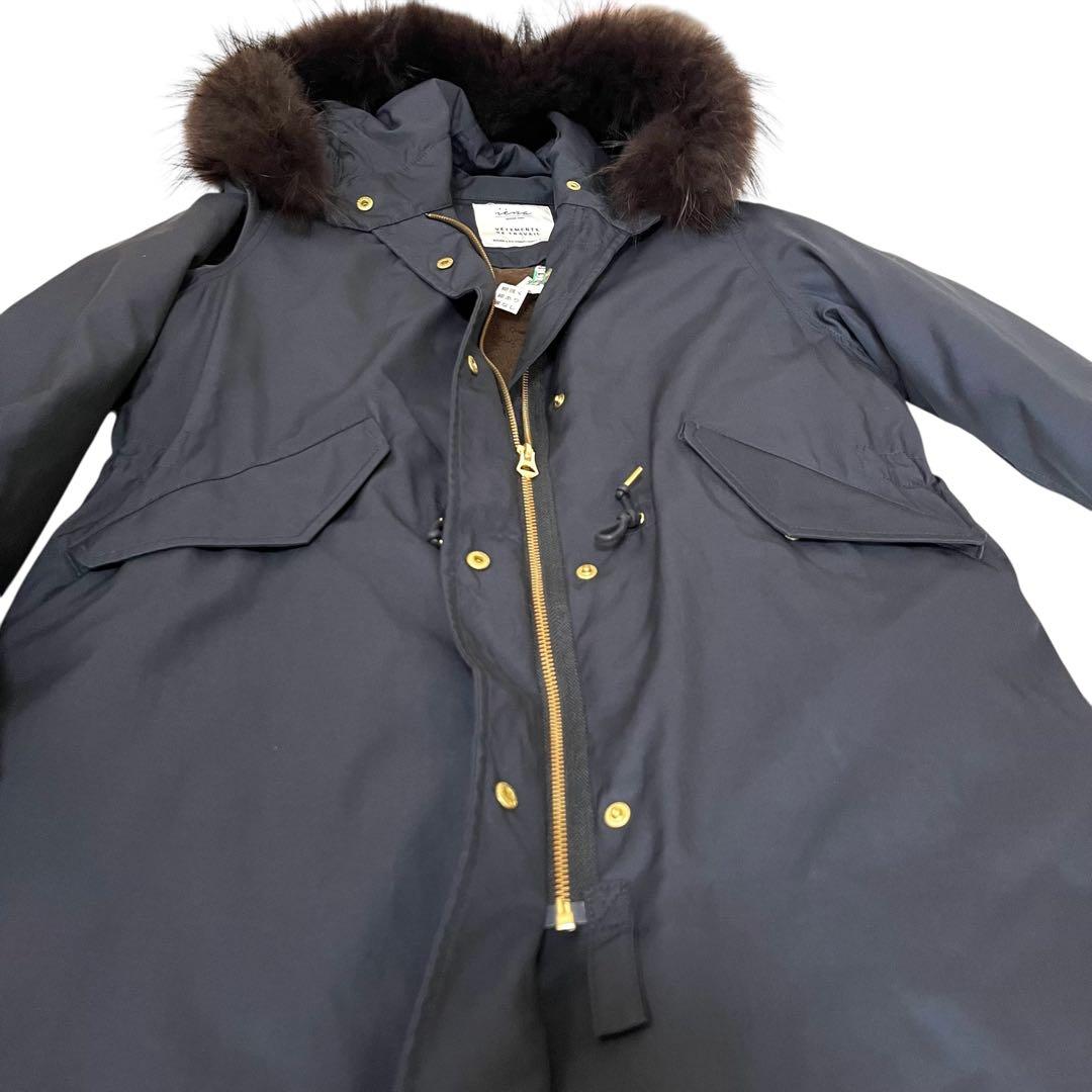 美品 IENAヴェトモン イエナ別注 ライナー付き モッズコート 38 ネイビー