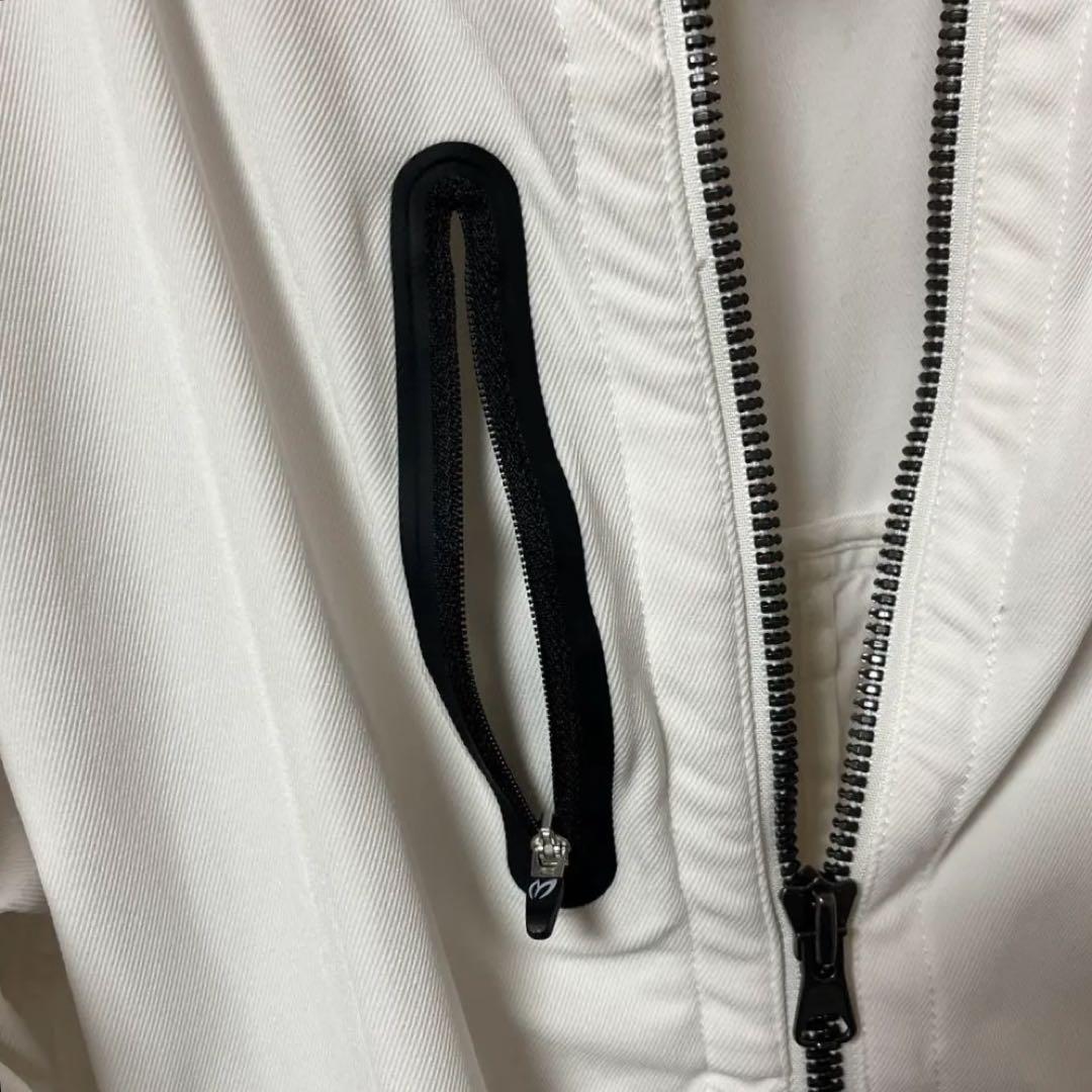 マスターバニーエディション スーパーストレッチ　フルジップブルゾン　ホワイト