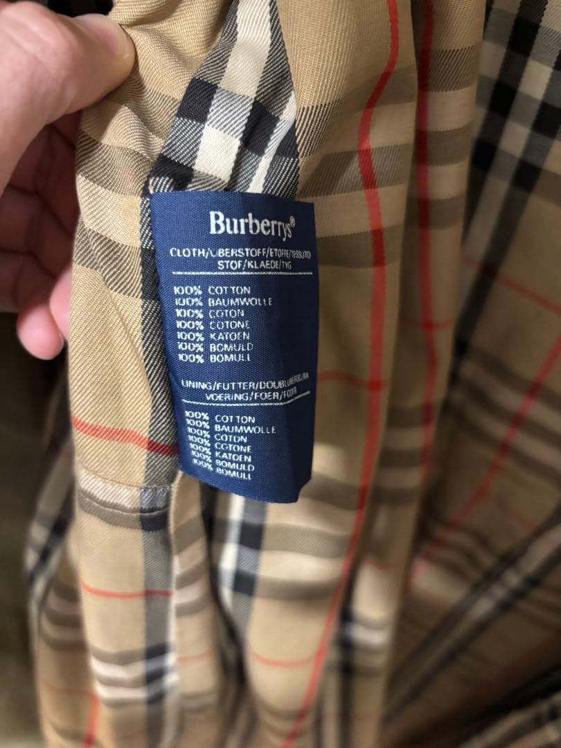 BURBERRY 一枚袖 ラグラン ステンカラー　イギリス　ビンテージ