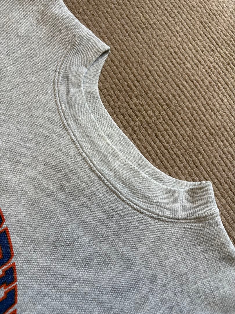 【希少！染み込み3段】￼ 90s リバースウィーブ 刺繍タグ カレッジ L