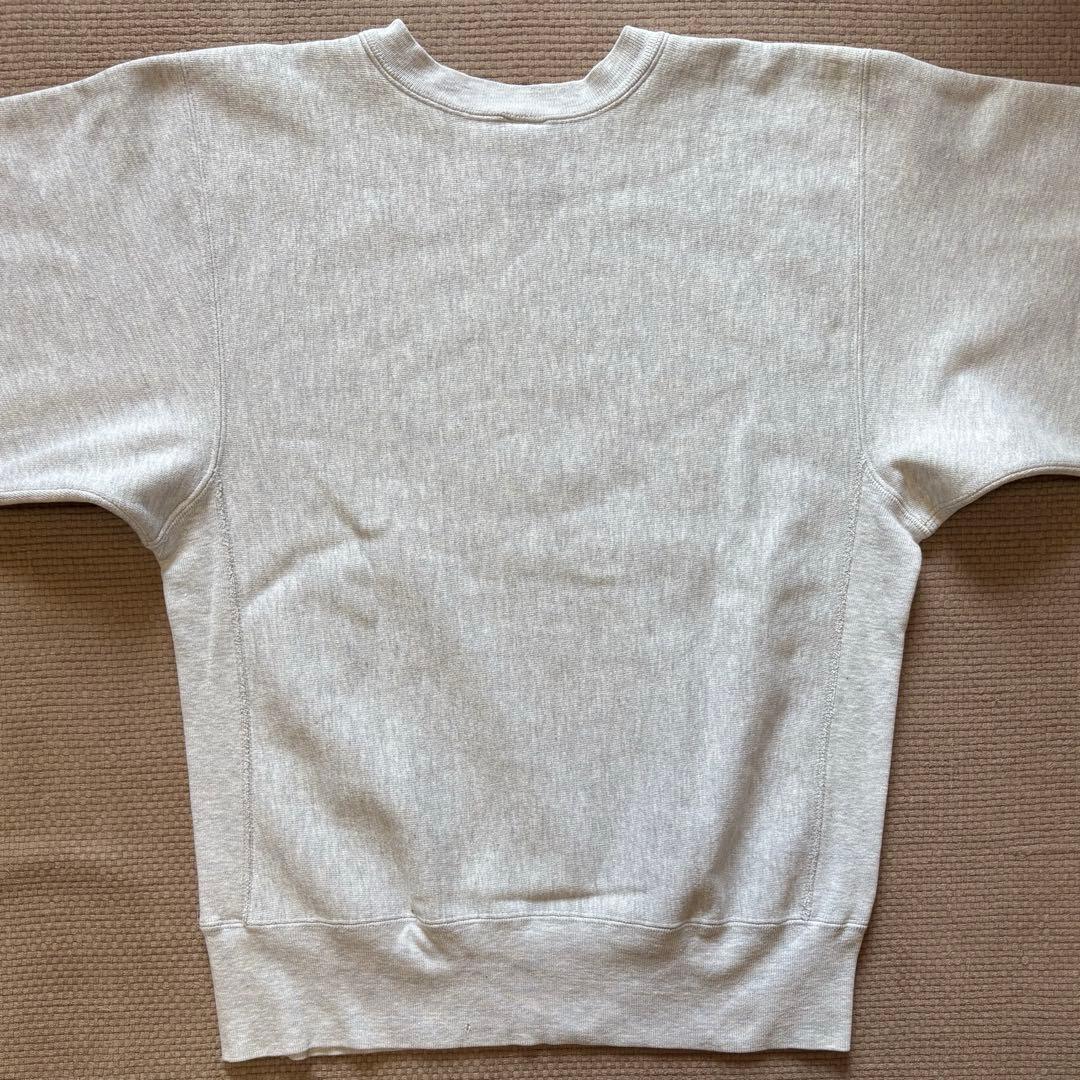 【希少！染み込み3段】￼ 90s リバースウィーブ 刺繍タグ カレッジ L