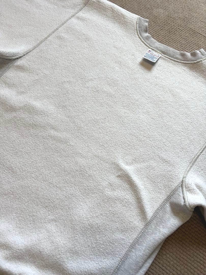 【希少！染み込み3段】￼ 90s リバースウィーブ 刺繍タグ カレッジ L