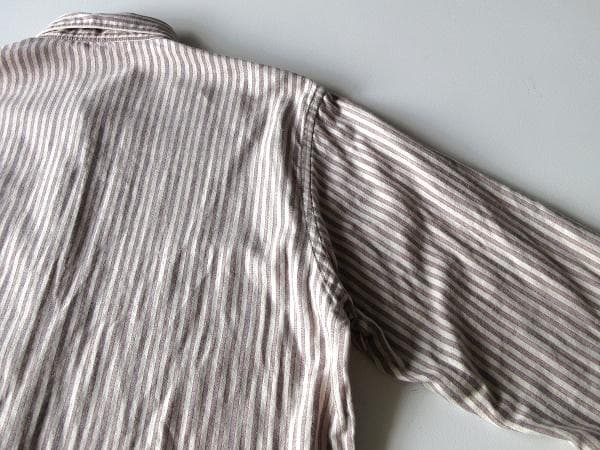 star555jp　Papas 23AW ストライプネルシャツ 48/M