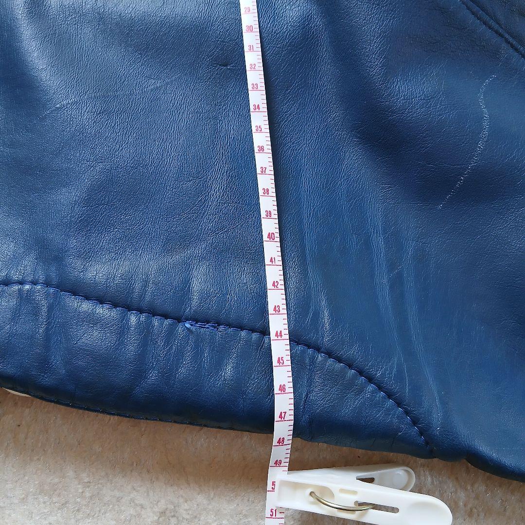 レザー パンツ 青