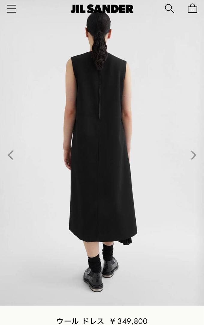 n*a様 JIL SANDER ジルサンダー SS25 ジップアップ プリーツ