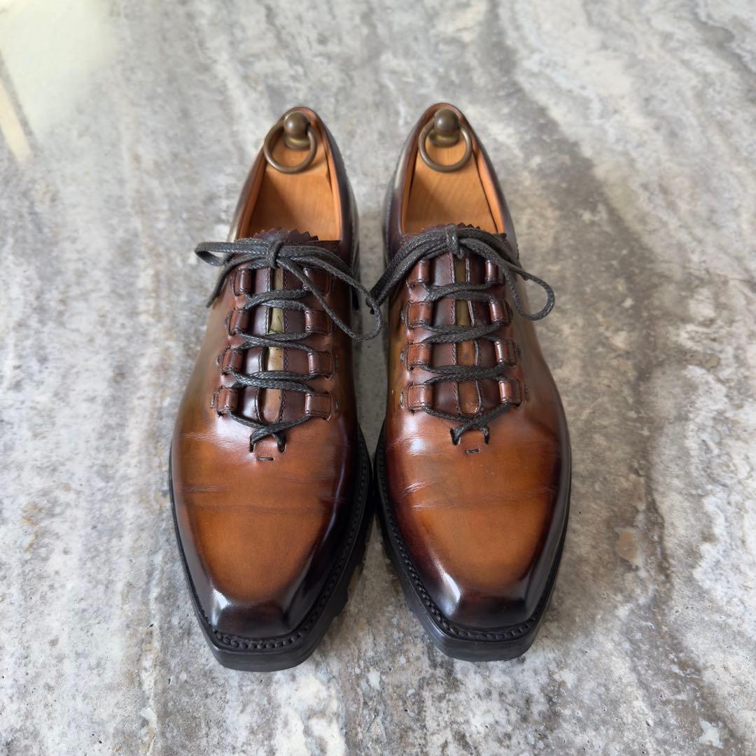 限定 定価36.6 ベルルッティ ニューウルティマ パティーヌレザーシューズ