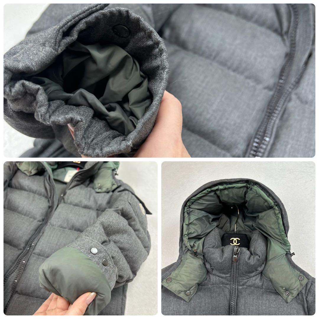 K160 L モンクレール モンジュネーブル ダウンジャケット グレー メンズ