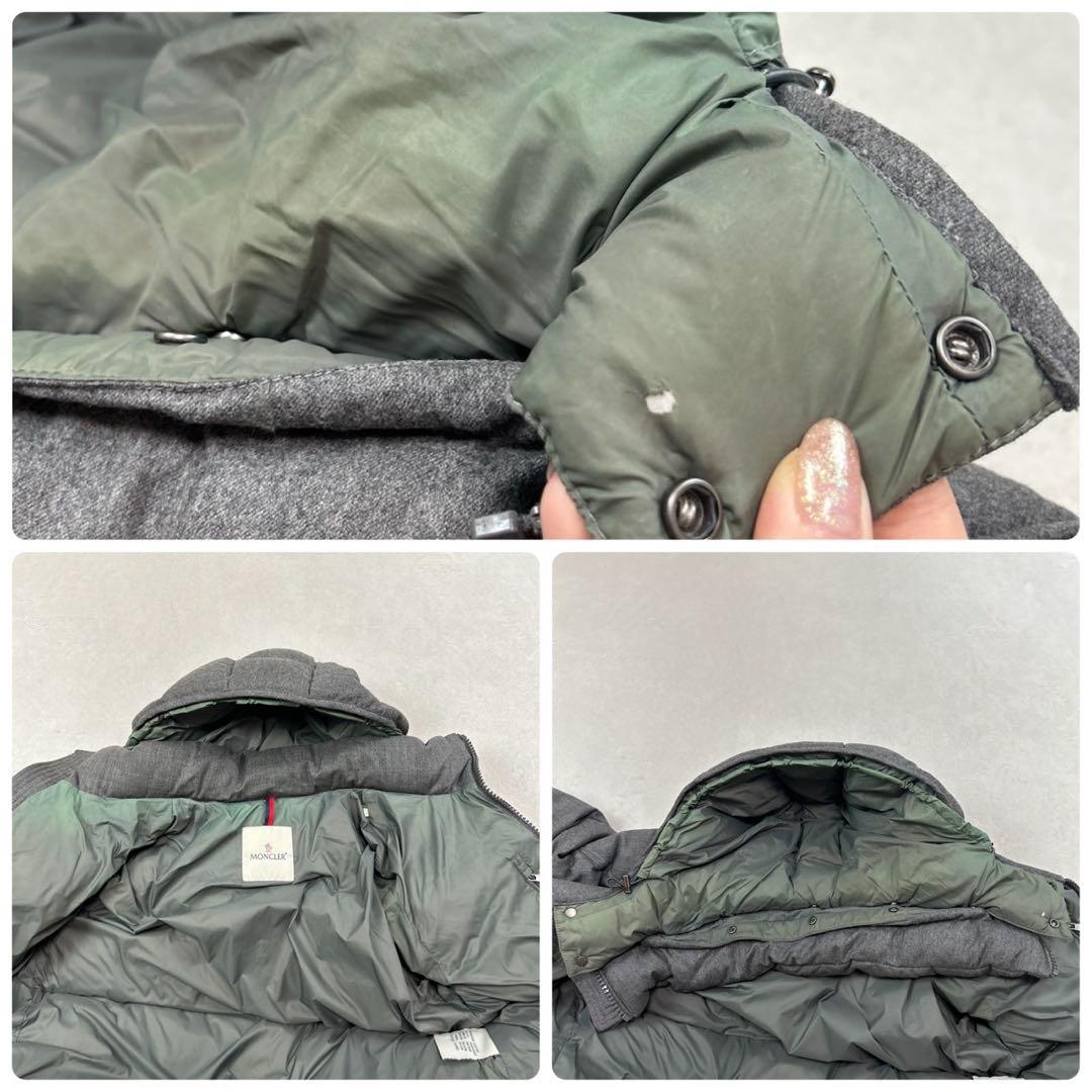 K160 L モンクレール モンジュネーブル ダウンジャケット グレー メンズ