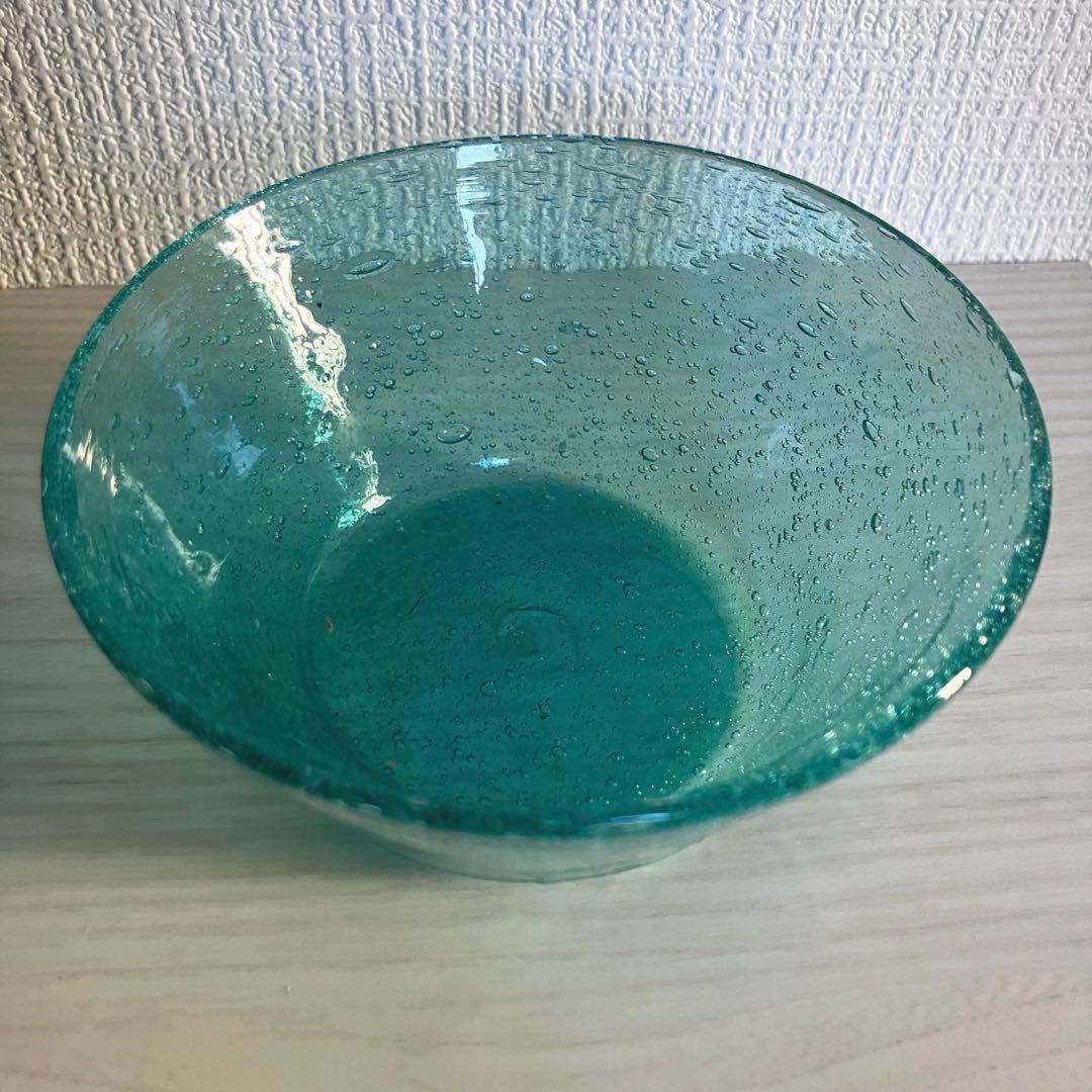 b*n様 【倉敷ガラス】小谷眞三 泡中鉢2点セット - 工芸品最 安値 価格