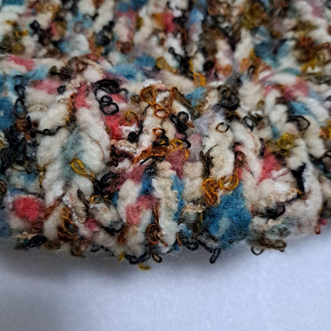 CA4LA フォックスファー ニット帽 マルチカラー COCOOMO