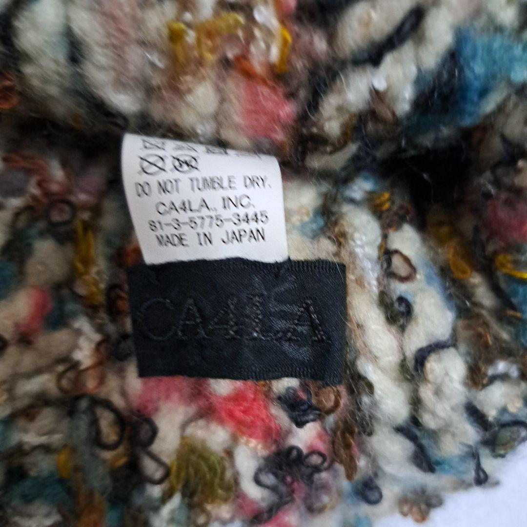 CA4LA フォックスファー ニット帽 マルチカラー COCOOMO CA4LA