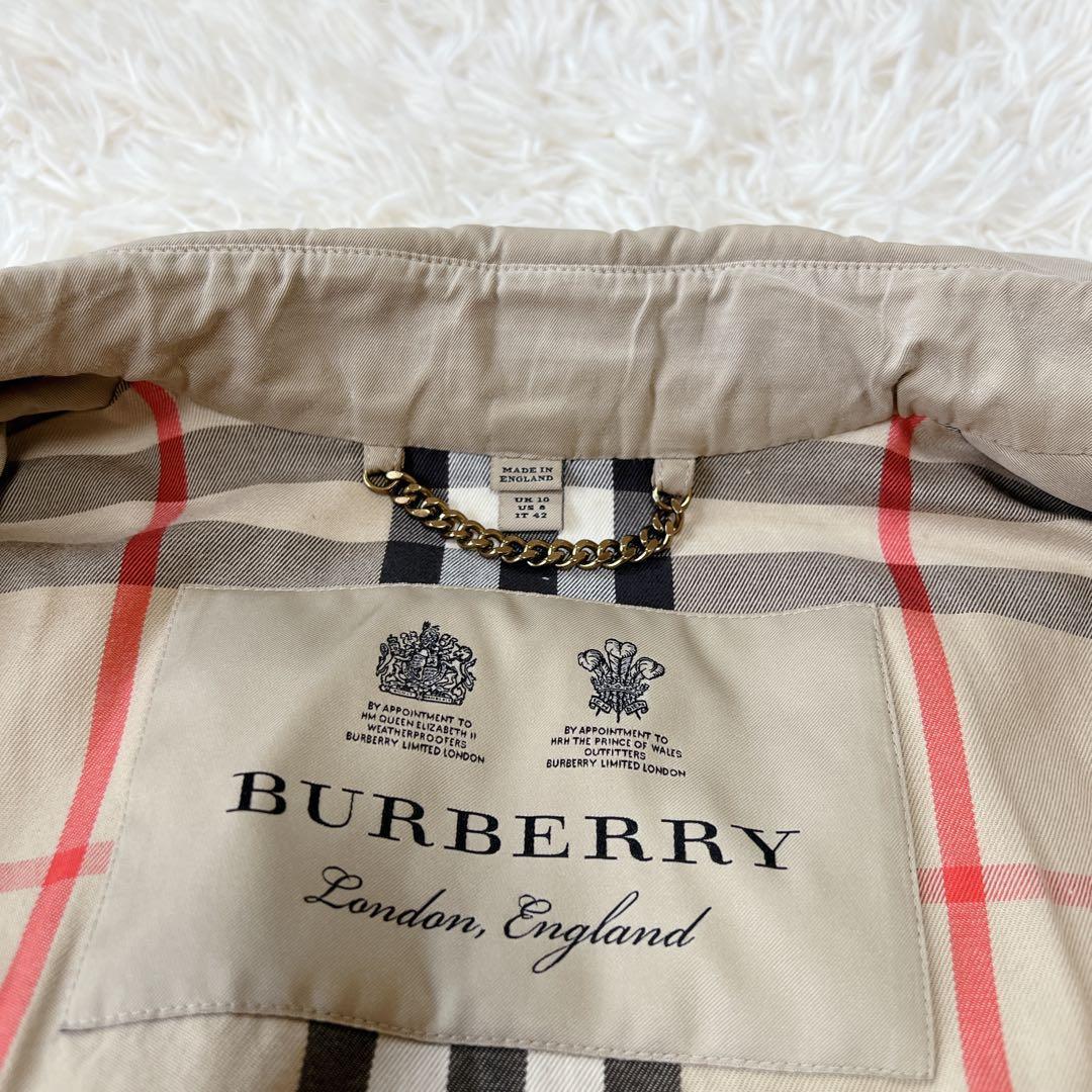 《美品》バーバリー トレンチコート サンドリンガム メガチェック ベージュ