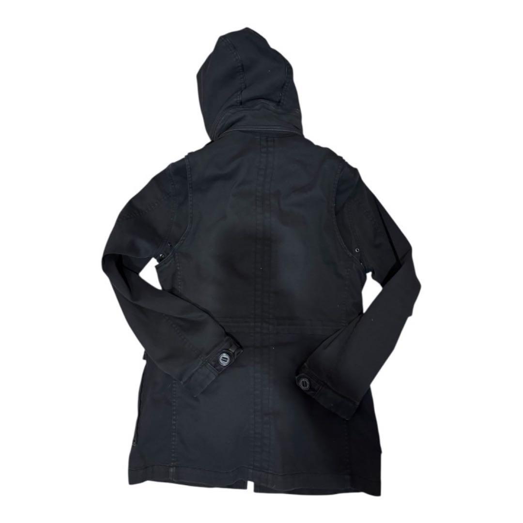 ppfmファー付きミリタリー モッズコートMサイズブラック