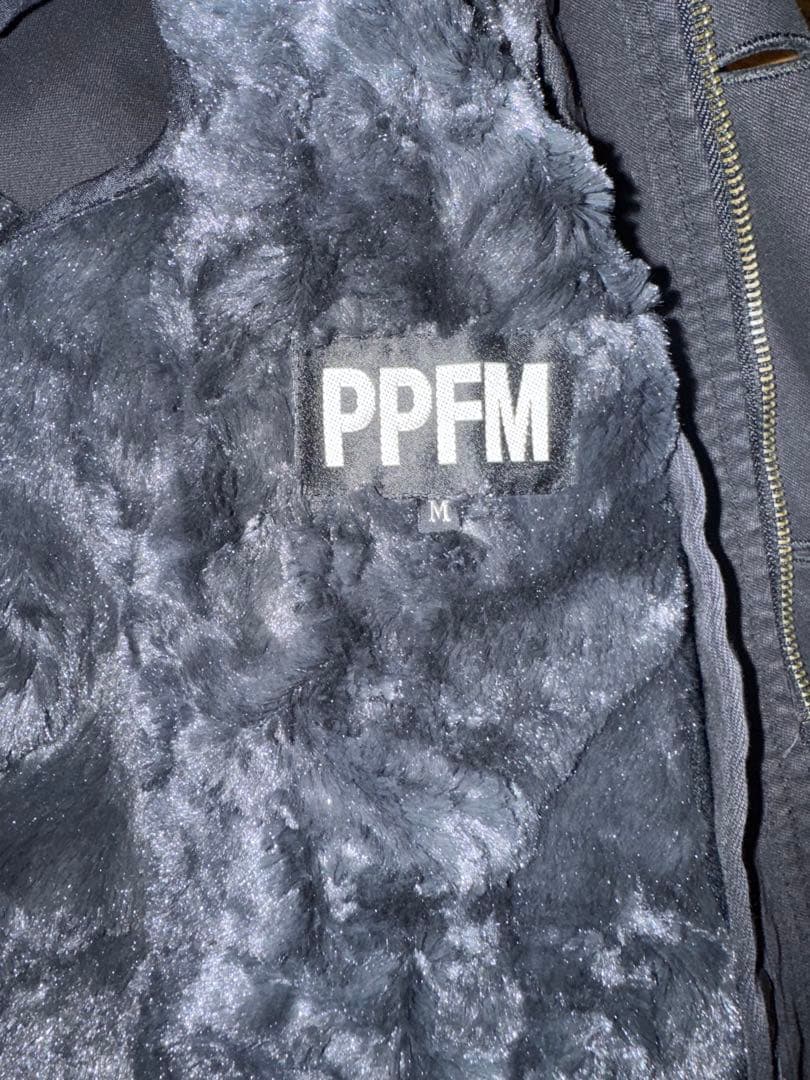 ppfmファー付きミリタリー モッズコートMサイズブラック