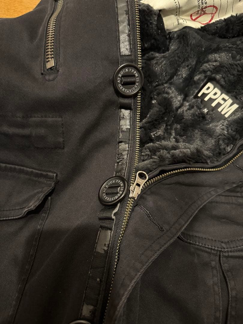 ppfmファー付きミリタリー モッズコートMサイズブラック