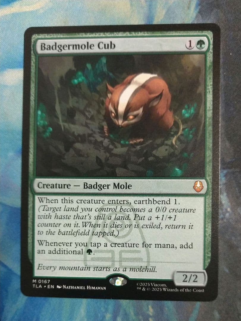 MTG アナグマモグラの仔/Badgermole Cub TLA 通常枠 英語版