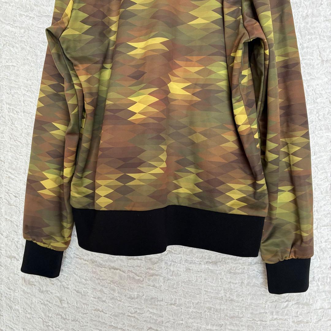 フィラゴルフ トラックジャケット 総柄 裏フリース迷彩柄 ジャンパー L