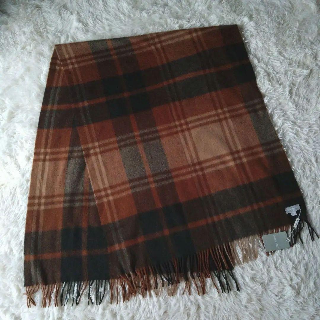 未使用タグ付✨ジョシュアエリス　　カシミヤ100% 大判ストール