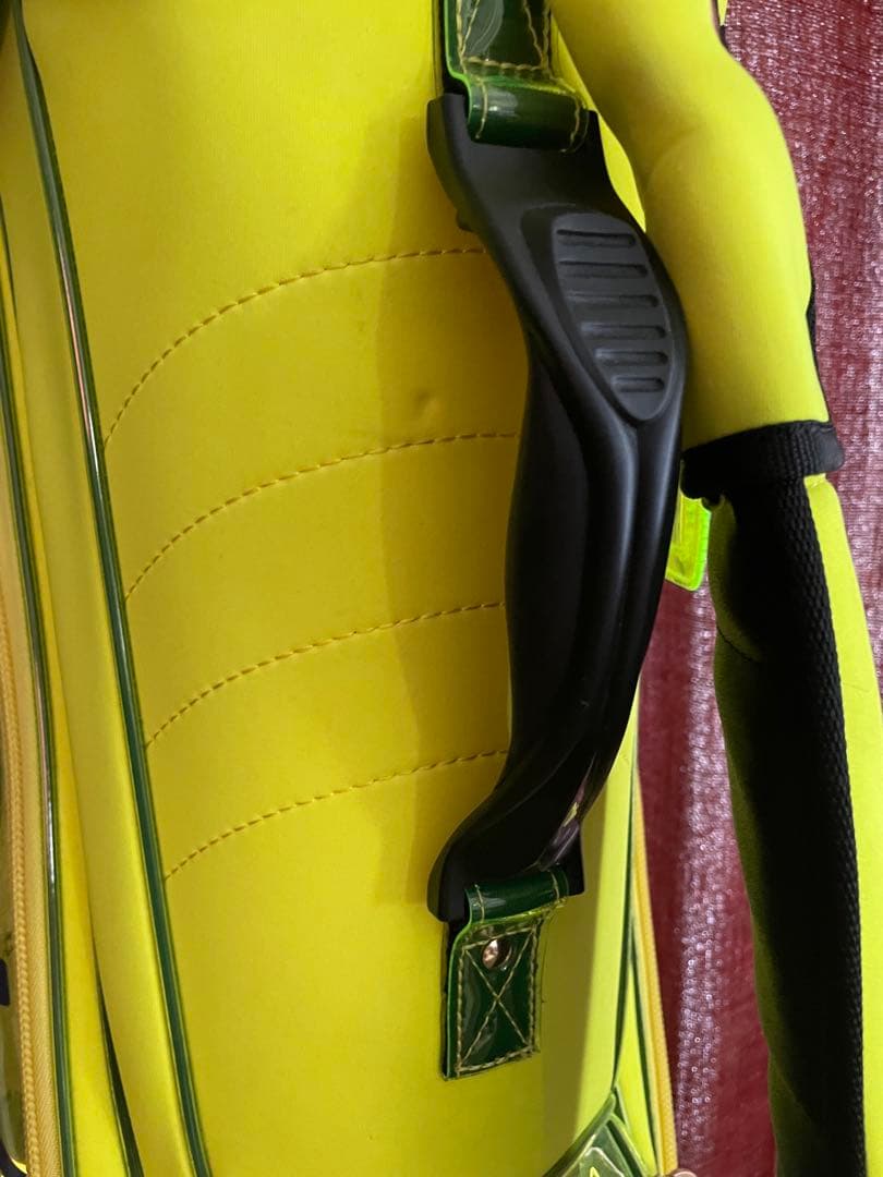 ムータマリン　キャディバッグ ネオンイエロー