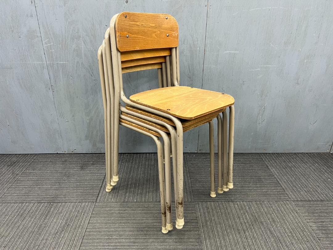 828◇自社便対応地域あり◇学童机・学童椅子4組(新JIS5.