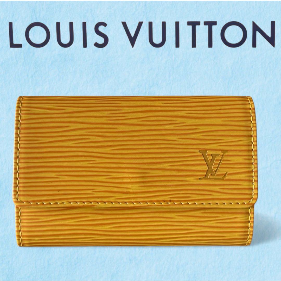 美品 ルイヴィトン エピ ミュルティクレ6 キーケース イエロー ユニセックス