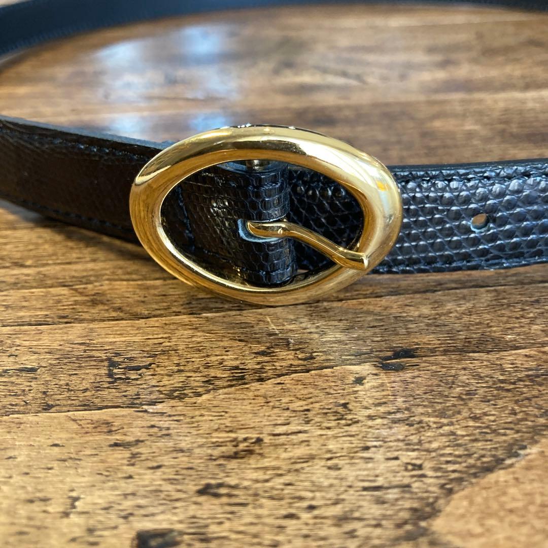 希少サイズ3】BISOWN ビソウン LIZARD OVAL BELT ベルト - メルカリ