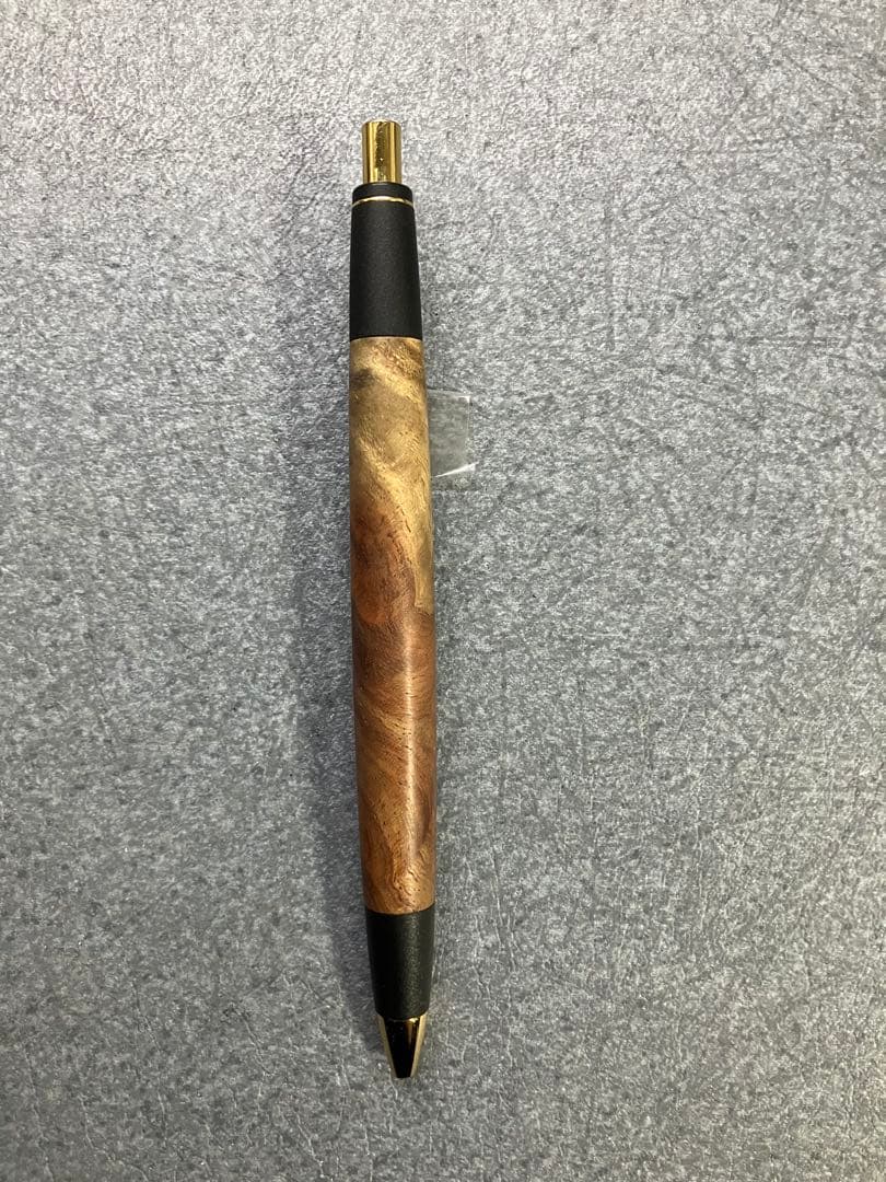 ボナンペン　本花梨瘤源平(アフゼリア) 真鍮金具　シャーペン　検索用　野原工芸