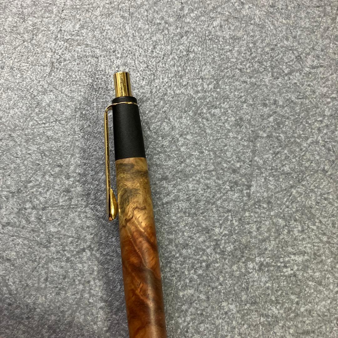 ボナンペン　本花梨瘤源平(アフゼリア) 真鍮金具　シャーペン　検索用　野原工芸