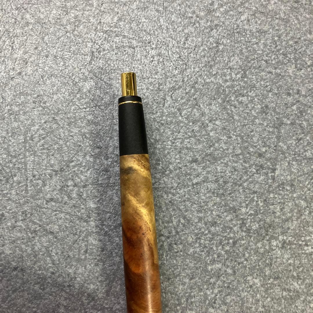 ボナンペン　本花梨瘤源平(アフゼリア) 真鍮金具　シャーペン　検索用　野原工芸