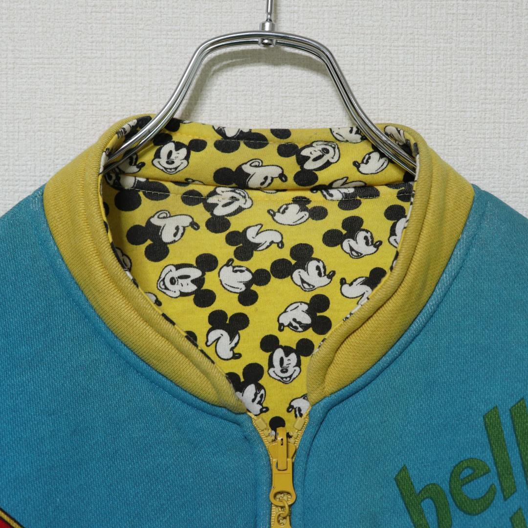 DISNEY ディズニー ミッキーマウス リバーシブル スウェット ジャケット