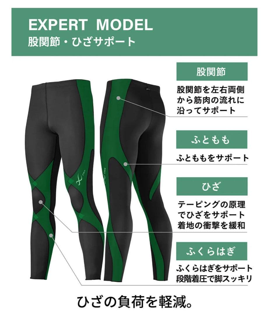 1/25まで　CW-X HXY269　エキスパートモデルクール　ブラック　M