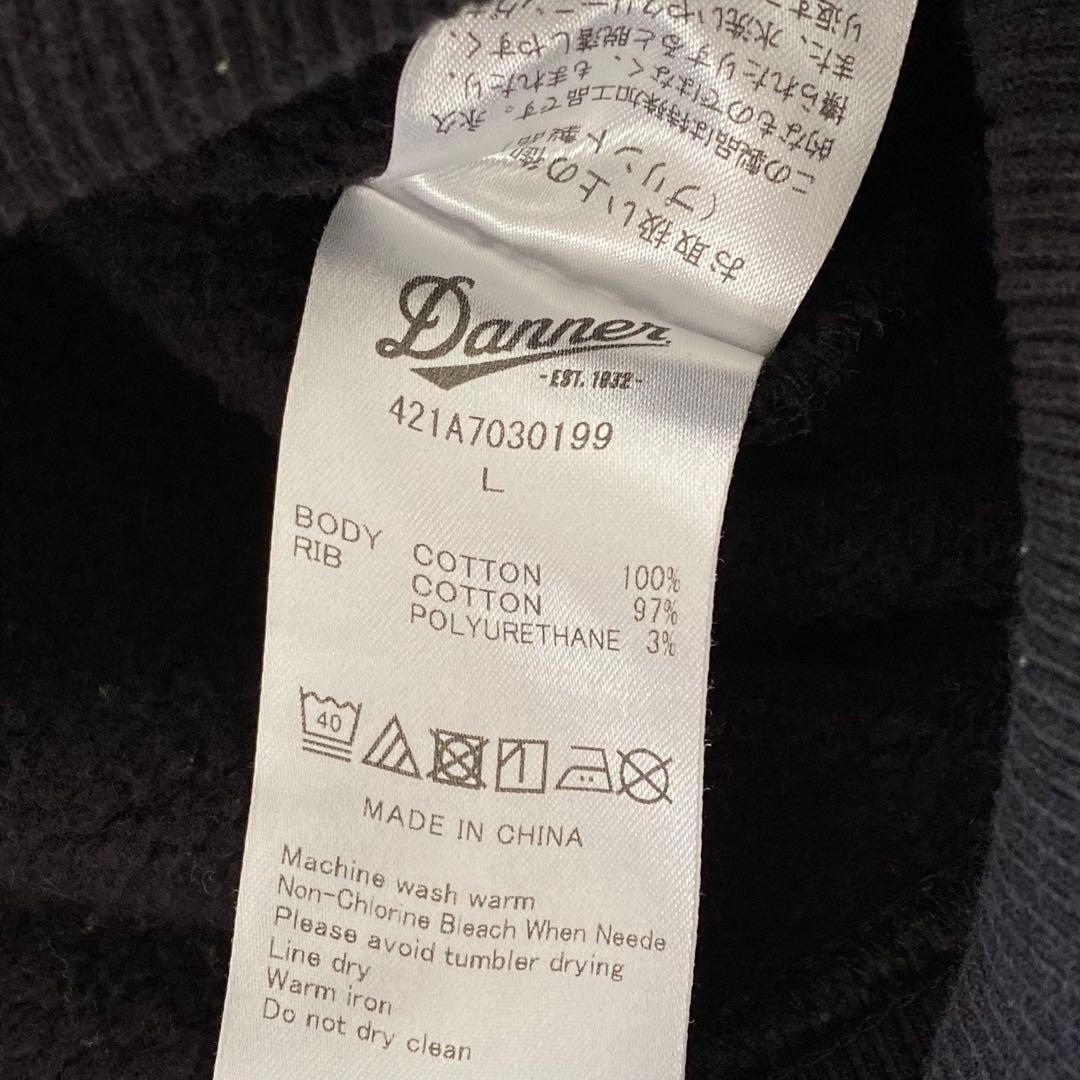 ウィンダンシー ダナー コラボ パーカー バックロゴ 黒 L パイル 希少