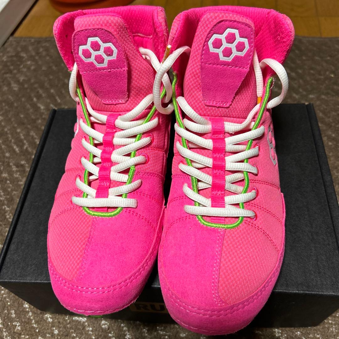 RUDIS ピンク ハイカットシューズ