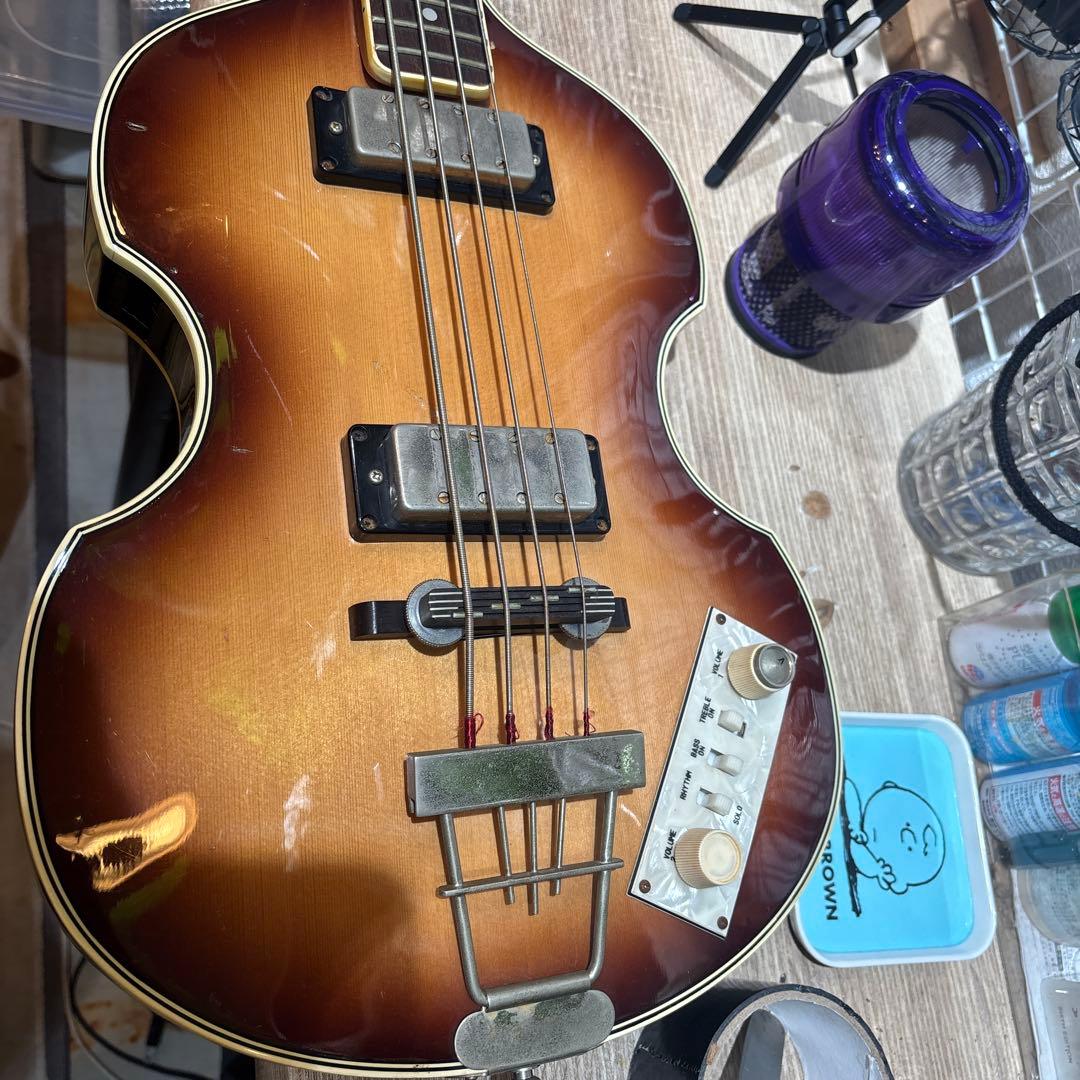 Greco エレキベース バイオリンベース サンバースト 4弦 - メルカリ