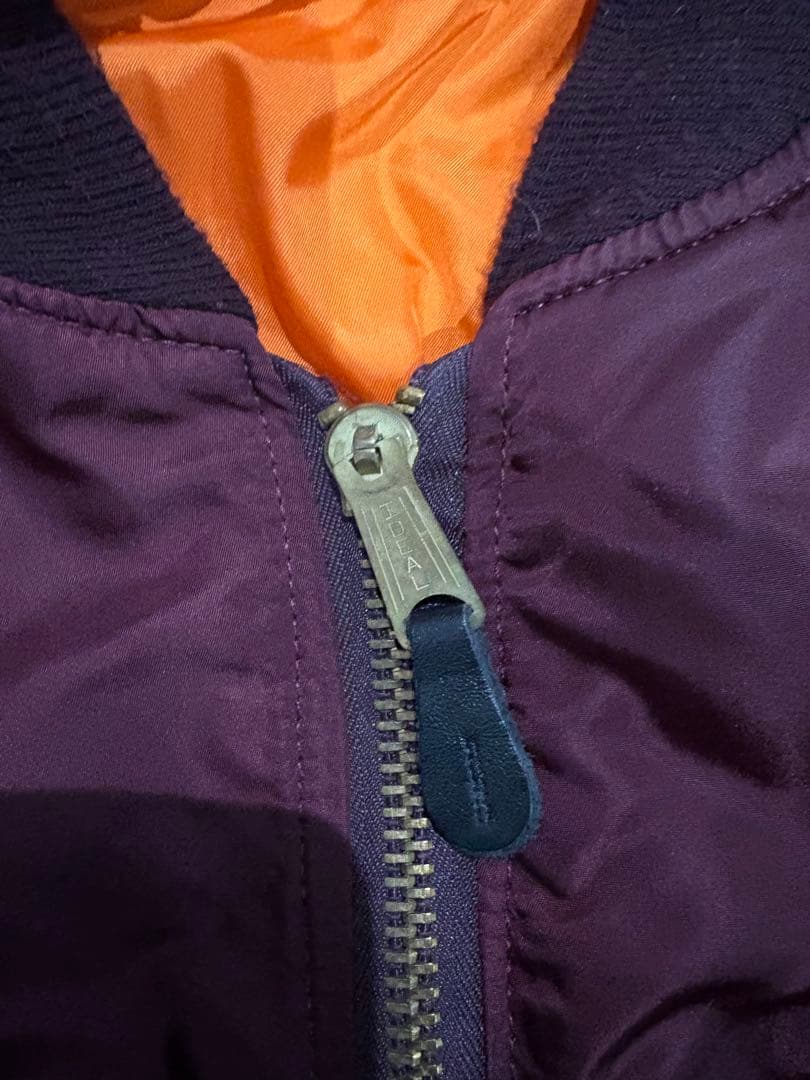 土日限定価格！希少カラー★ 90s USA製 ALPHA MA-1 ボルドー L