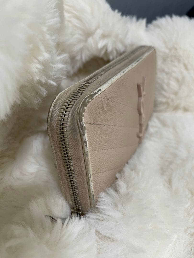 YSL ピンク キルティング長財布 サンローランの通販はau PAY