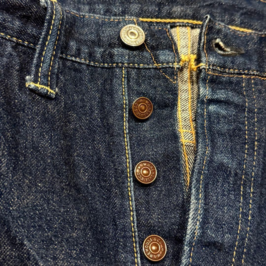 WAREHOUSE 1001XX DSB デッドストックブルー 銅ボタン