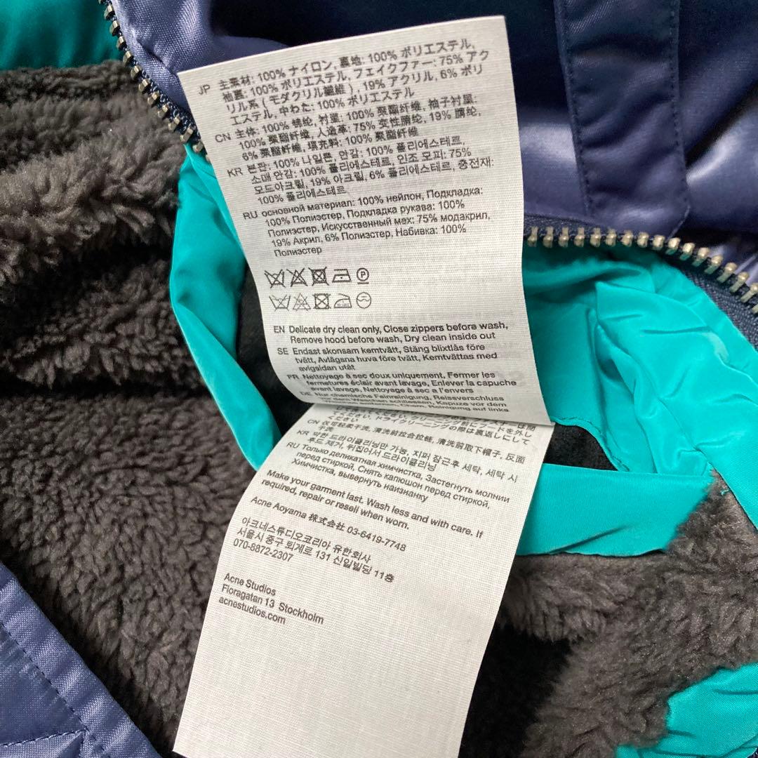 acne studios パッデッドフーデッド ボンバージャケット